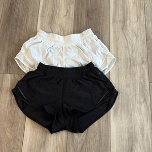 Lululemon shorts size 4/women /black and white